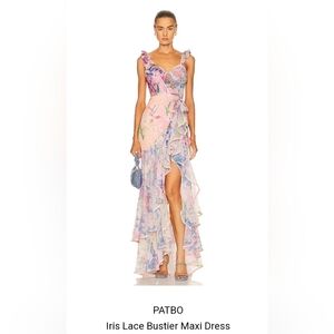 PatBO Iris Lace Bustier Maxi